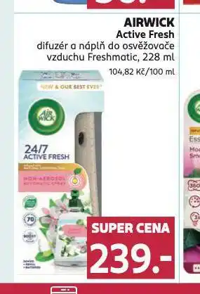 Rossmann Airwick active fresh difuzér a náplň nabídka