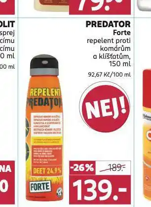 Rossmann Predator forte repelent nabídka