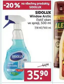 Rossmann Sidolux windows arctic čistič oken nabídka
