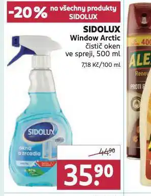 Rossmann Sidolux windows arctic čistič oken nabídka