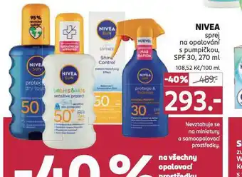 Rossmann Nivea sprej na opalování nabídka