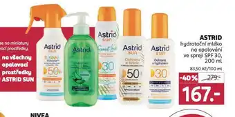 Rossmann Astrid hydratační mléko na opalování nabídka