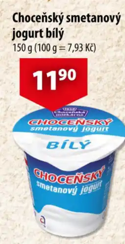 CBA Choceňský smetanový jogurt bílý nabídka