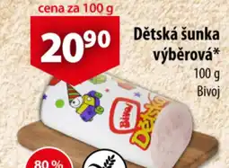 CBA Dětská šunka výběrová nabídka