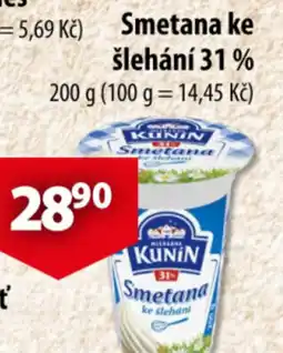 CBA Smetana ke šlehání 31% nabídka