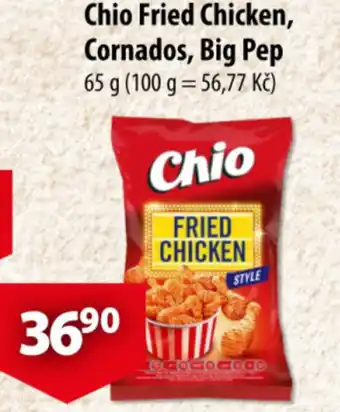 CBA Chio Fried Chicken, Cornados, Big Pep nabídka