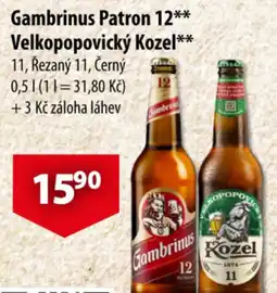 CBA Gambrinus Patron 12  Velkopopovický Kozel nabídka