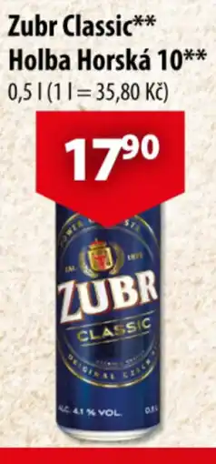 CBA Zubr Classic** Holba Horská 10** nabídka