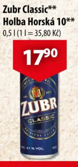 CBA Zubr Classic** Holba Horská 10** nabídka