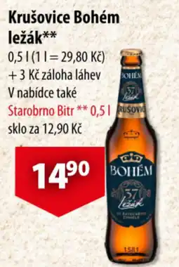 CBA Krušovice Bohém ležák nabídka