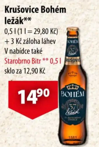 CBA Krušovice Bohém ležák nabídka
