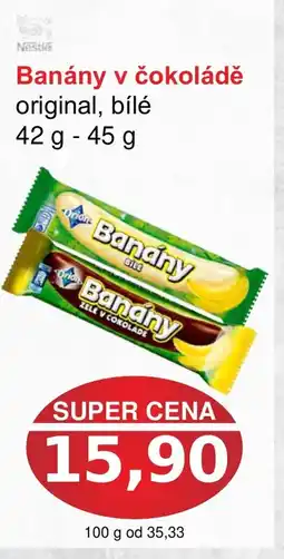 PLUS JIP Banány v čokoládě nabídka