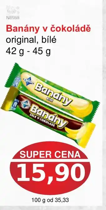 PLUS JIP Banány v čokoládě nabídka