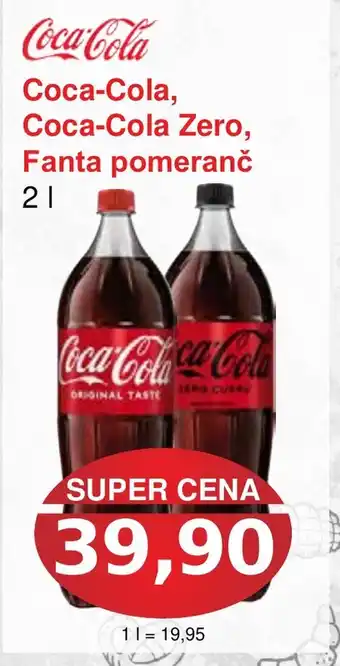 PLUS JIP Coca-Cola, Coca-Cola Zero, Fanta pomeranč nabídka