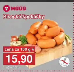 PLUS JIP Písecké špekáčky nabídka