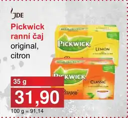 PLUS JIP Pickwick ranní čaj nabídka