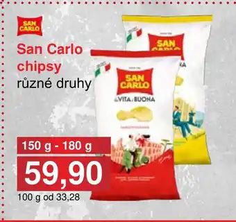 PLUS JIP SAN CARLO chipsy nabídka