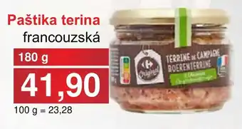PLUS JIP Paštika terina nabídka