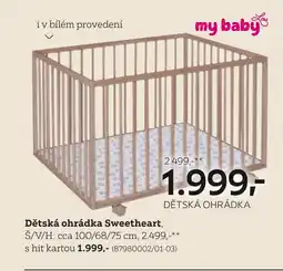 XXXLutz Dětská ohrádka Sweetheart, nabídka