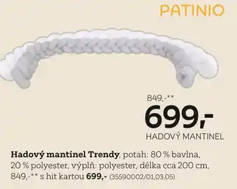XXXLutz Hadový mantinel Trendy nabídka