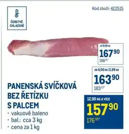 Makro Panenská svíčková bez řetízku s palcem nabídka