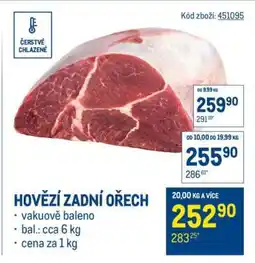Makro Hovězí zadní ořech nabídka