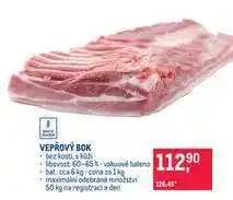 Makro Vepřový bok nabídka