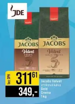 Jip Jacobs Velvet zrnková káva Gold Crema nabídka