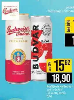 Jip Budějovický Budvar světlý ležák nabídka