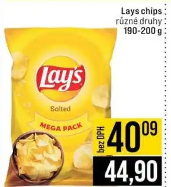 Jip Lays chips nabídka