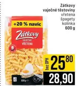 Jip Zátkovy vaječné těstoviny nabídka