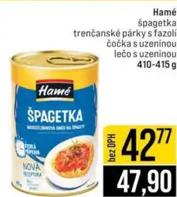 Jip Hamé Špagetka nabídka