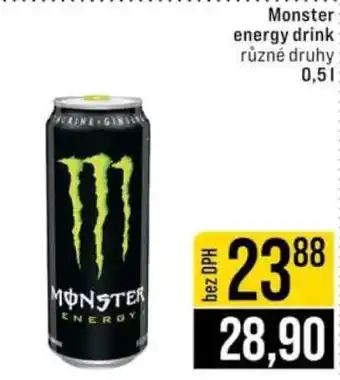 Jip Monster Energy drink nabídka