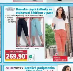 Norma Dámské capri kalhoty se stahpvací šňůrkou v pase nabídka