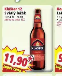 Norma Pivo klášter 12 svtělý ležák nabídka