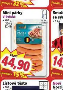 Norma Vídeňské mini párky nabídka