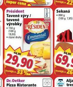 Norma Président tavené plátky nabídka