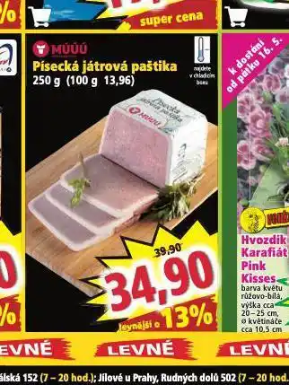 Norma Písecká játrová paštika nabídka