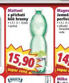 Norma Mattoni s příchutí bílé hrozny nabídka