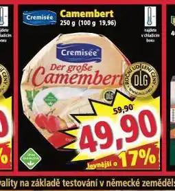 Norma Camembert nabídka