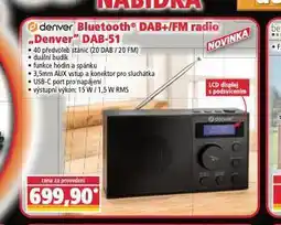 Norma Bluetooth radio nabídka