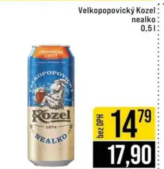 Jip Velkopopovický Kozel nealko nabídka