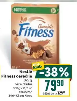 Billa Nestlé Fitness cereálie nabídka