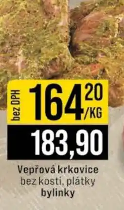 Jip Vepřová krkovice bez kosti, plátky bylinky nabídka