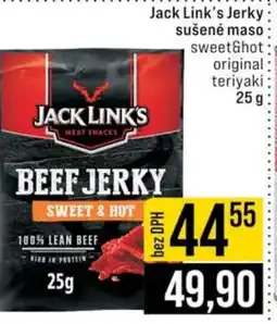 Jip Jack Link's Jerky sušené maso nabídka