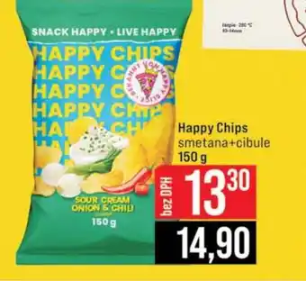 Jip Happy Chips smetana+cibule nabídka