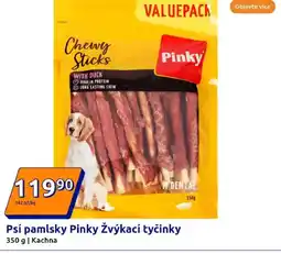 Action Psí pamlsky Pinky Žvýkací tyčinky nabídka