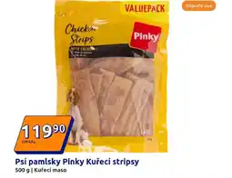 Action Psí pamlsky Pinky Kuřecí stripsy nabídka