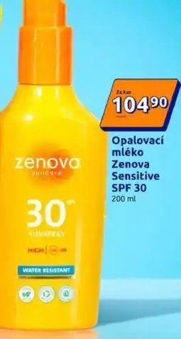 Action Opalovací mléko Zenova Sensitive SPF 30 nabídka