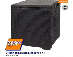 Action Úložný box a stolek Allibert 2 v1 nabídka